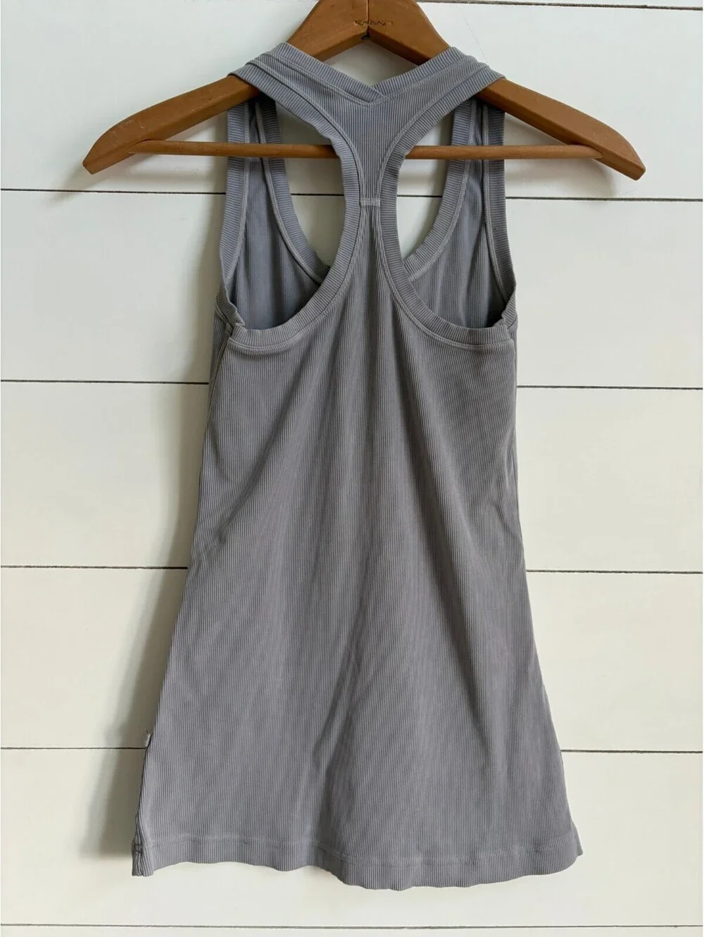 Lululemon Ebb to Street Gray Racerback Tank Women's Size Small 4 Athleisure Gym